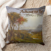 ヴィンテージジャスパークロプシー秋のハドソン川 クッション (ブランケット)