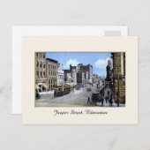 ヴィンテージジャスパー通り、エドモントン、アルバータ、カナダ ポストカード (正面/裏面)