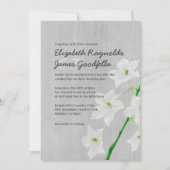 ヴィンテージジャスミン結婚式招待状 招待状 (正面)