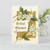 ヴィンテージジャスミ結婚ン花ブライダルシャワー 招待状 (スタンド正面)