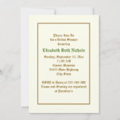 ヴィンテージジャスミ結婚ン花ブライダルシャワー 招待状 (裏面)