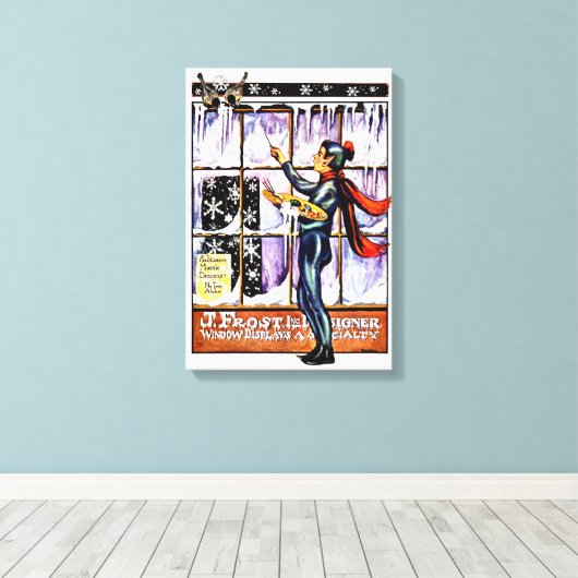 ヴィンテージジャッカスタムクフロストカバーアートキャンバスラップ キャンバスプリント (インサイチュ (ウッドフロア))