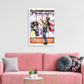 ヴィンテージジャッカスタムクフロストカバーアートキャンバスラップ キャンバスプリント (インサイチュ (リビング))