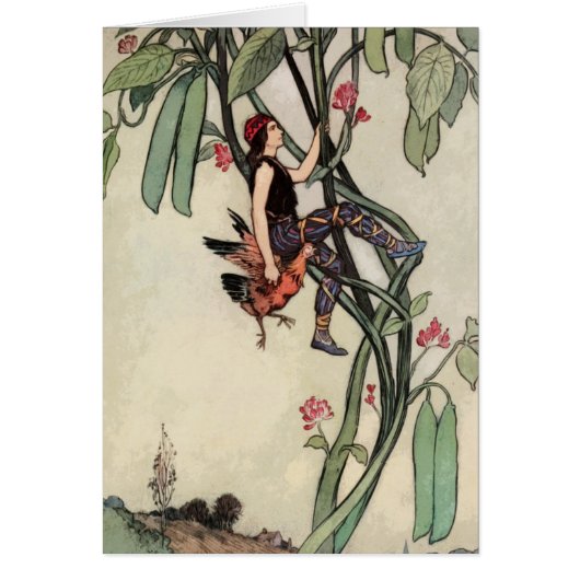 ヴィンテージジャックおよび豆の茎のおとぎ話 (正面)