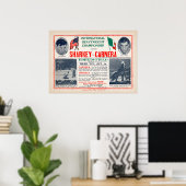 ヴィンテージジャックシャーキーvsプリモカーネラボクシング ポスター (ホームオフィス)