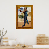 ヴィンテージジャックジョンソンカード ポスター (キッチン)