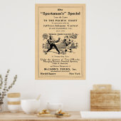 ヴィンテージジャックジョンソン対ジム・ジェフリーズツアー広告 ポスター (キッチン)