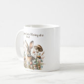 ヴィンテージジャックラビット春コーヒーマグ コーヒーマグカップ (正面左)