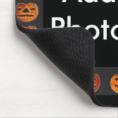 ヴィンテージジャックランタンフレームパターン画像 マウスパッド (コーナー)