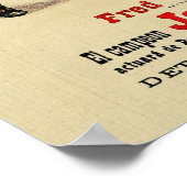 ヴィンテージジャック・ジョンソンアーサー・クラヴァン・ファイト ポスター (角)