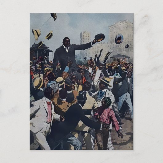 ヴィンテージジャック・ジョンソンイン・シカゴ ポストカード (正面)