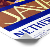 ヴィンテージジャババリインドネシアトラベル ポスター (角)