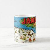 ヴィンテージジャマイカの地図 コーヒーマグカップ (中央)