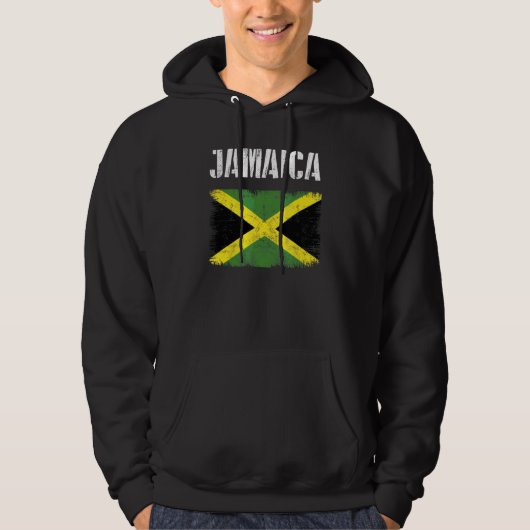 ヴィンテージジャマイカジャマイカ国旗プライドアメリカのルーツ パーカ (正面)