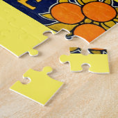 ヴィンテージジャマイカトラベルイラストレーション ジグソーパズル (側面)