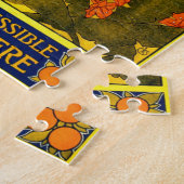 ヴィンテージジャマイカトラベルイラストレーション ジグソーパズル (側面)