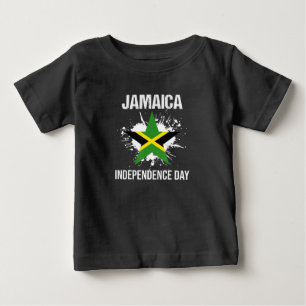 ヴィンテージジャマイカ国旗ジャマイカ独立の日6日 ベビーTシャツ