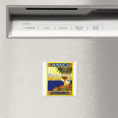 ヴィンテージジャマイカ旅行ポスター マグネット (インサイチュ (食洗機))