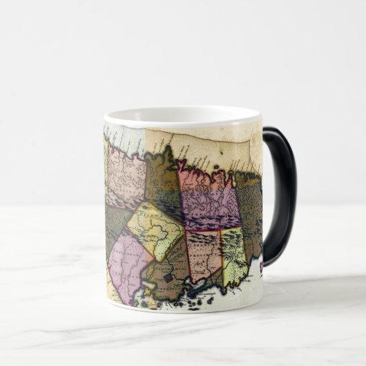ヴィンテージジャマイカ1680の地図 モーフィングマグカップ (正面右)