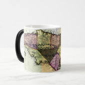 ヴィンテージジャマイカ1680の地図 モーフィングマグカップ (正面左)