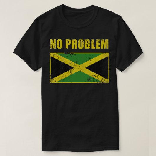 ヴィンテージジャマイカNo problemジャマイカ国旗 Tシャツ (デザイン正面)
