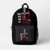 ヴィンテージジャムギターサウンド プリントバックパック (正面)