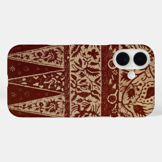 ヴィンテージジャワろうけつ染め織物壁紙パターン Case-Mate iPhoneケース (裏面 (横))