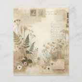 ヴィンテージジャンクジャーナルプレス花文房具 (正面)