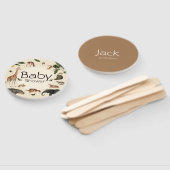 ヴィンテージジャングルの赤ちゃんシャワー ハンドファン (組立なし)