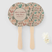 ヴィンテージジャングルサファリベイビーシャワー ハンドファン (正面&裏面)