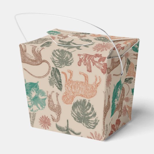 ヴィンテージジャングルサファリベイビーシャワー フェイバーボックス (裏面サイド)