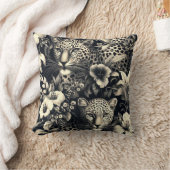 ヴィンテージジャングルジャガー クッション (ブランケット)