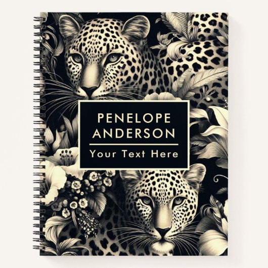 ヴィンテージジャングルジャガー ノートブック (正面)