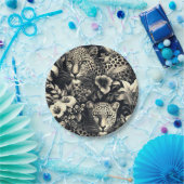 ヴィンテージジャングルジャガー ペーパープレート (パーティー)