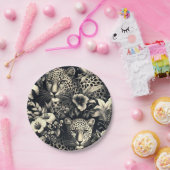 ヴィンテージジャングルジャガー ペーパープレート (パーティー)