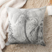 ヴィンテージジャングルボヘミスタイリッシュアン白黒 クッション (ブランケット)