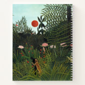 ヴィンテージジャングルランドスケープ行頭文字の右名 ノートブック (裏面)