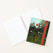 ヴィンテージジャングルランドスケープ行頭文字の右名 ノートブック (内部)