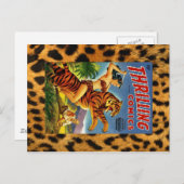 ヴィンテージジャングル漫画カバー ポストカード (正面/裏面)