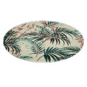 ヴィンテージジャングル:ダークグリーン、オレンジリリー。 カッティングボード (角)