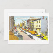 ヴィンテージジャージーシティニュージャージーダウンタウンビュー ポストカード (正面/裏面)