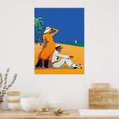 ヴィンテージジャージーショア、ビーチ ポスター (キッチン)