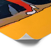 ヴィンテージジャージーショア、ビーチ ポスター (角)