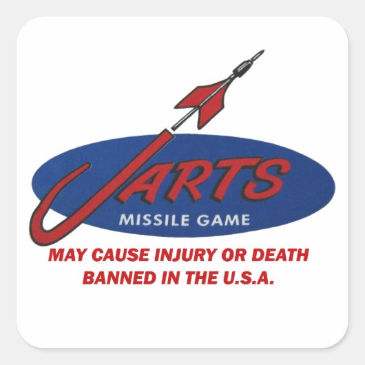 ヴィンテージジャートステッカー！ スクエアシール (正面)