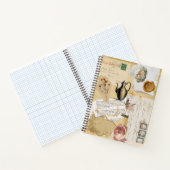 ヴィンテージジャーナルのスパイラルノートブック ノートブック (内部)