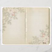 ヴィンテージジャーナルページワイルドバラビースクラップブック (裏面)