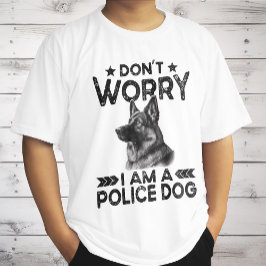ヴィンテージジャーマンシェパード警察犬のオーナー おもしろい Tシャツ