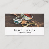 ヴィンテージジュエリーおよび鍵、アンティークディーラービジネス ロイヤリティカード (裏面)