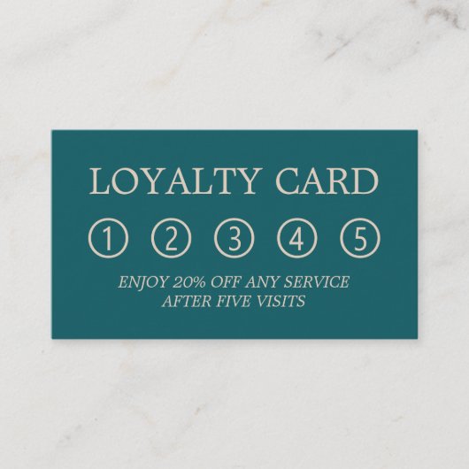 ヴィンテージジュエリーおよび鍵、アンティークディーラービジネス ロイヤリティカード (正面)