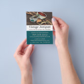 ヴィンテージジュエリーと鍵、アンティークディーラー、ストア チラシ (手)